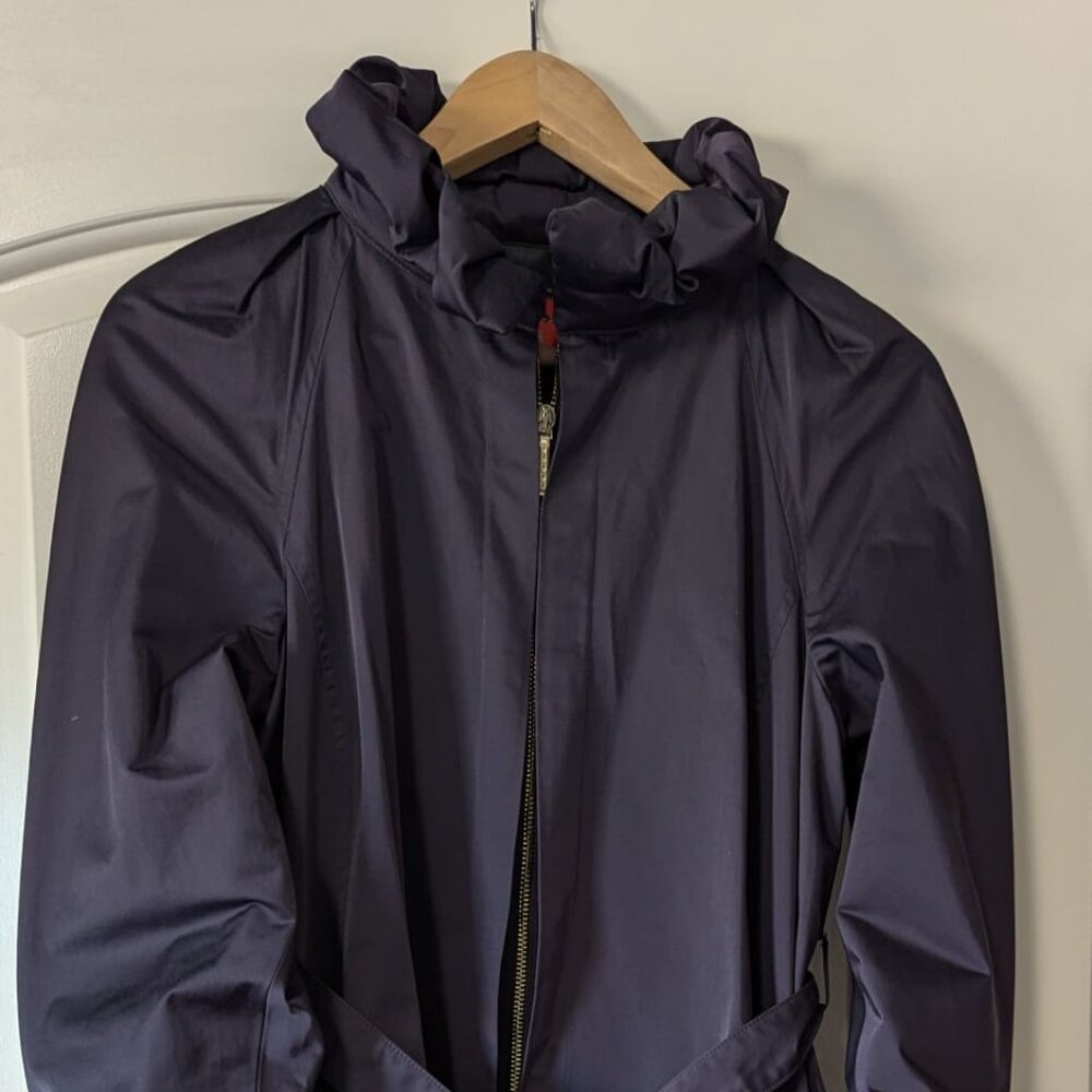 Carolina Herrera Zip up trenchcoat Dark Purple, Size 10